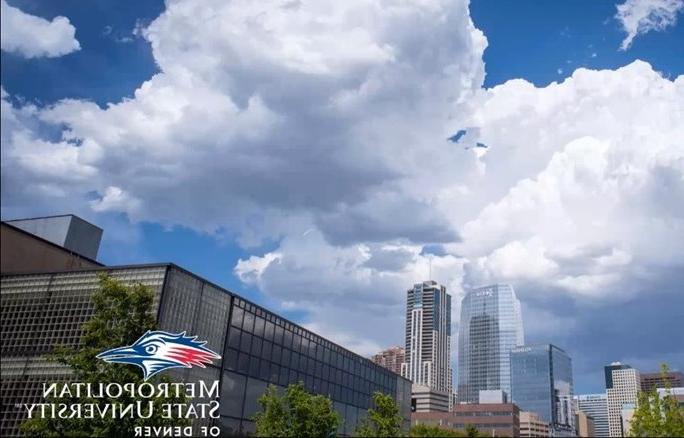 photo of downtown Denver from campus